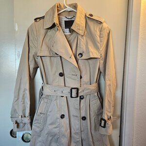 Banana Republic Short Trench Coat (Petite XS)